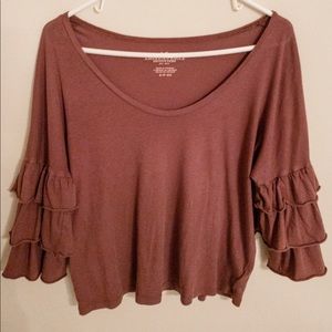 Ruffle Sleeve Top